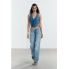 JEAN TRF WIDE LEG TAILLE BASSE