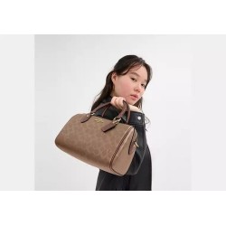 Sac Satchel Rowan en toile signature